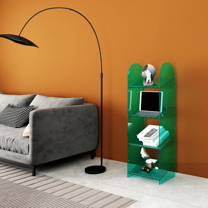 Modern Style Bookshelf Open Back Standard Acrylic Bookcase with Shelves Clearhalo 'Bookcases' 'furn' 'furn_bookcases' 'Furniture' 'Office Furniture' 6860516