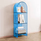 Modern Style Bookshelf Closed Back Standard Acrylic Bookcase with Shelves