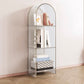 Modern Style Bookshelf Closed Back Standard Acrylic Bookcase with Shelves