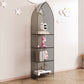 Modern Style Bookshelf Closed Back Standard Acrylic Bookcase with Shelves