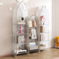 Modern Style Bookshelf Closed Back Standard Acrylic Bookcase with Shelves