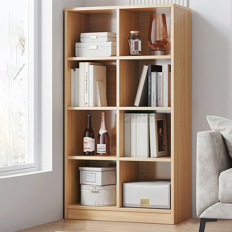 Modern Style Engineered Wood Bookcase Standard Closed Back Bookshelf