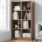 Modern Style Engineered Wood Bookcase Standard Closed Back Bookshelf