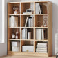 Modern Style Engineered Wood Bookcase Standard Closed Back Bookshelf