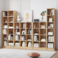 Modern Style Engineered Wood Bookcase Standard Closed Back Bookshelf