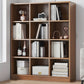 Modern Style Engineered Wood Bookcase Standard Closed Back Bookshelf