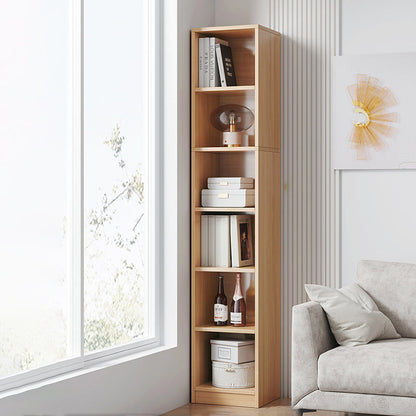 Modern Style Engineered Wood Bookcase Standard Closed Back Bookshelf