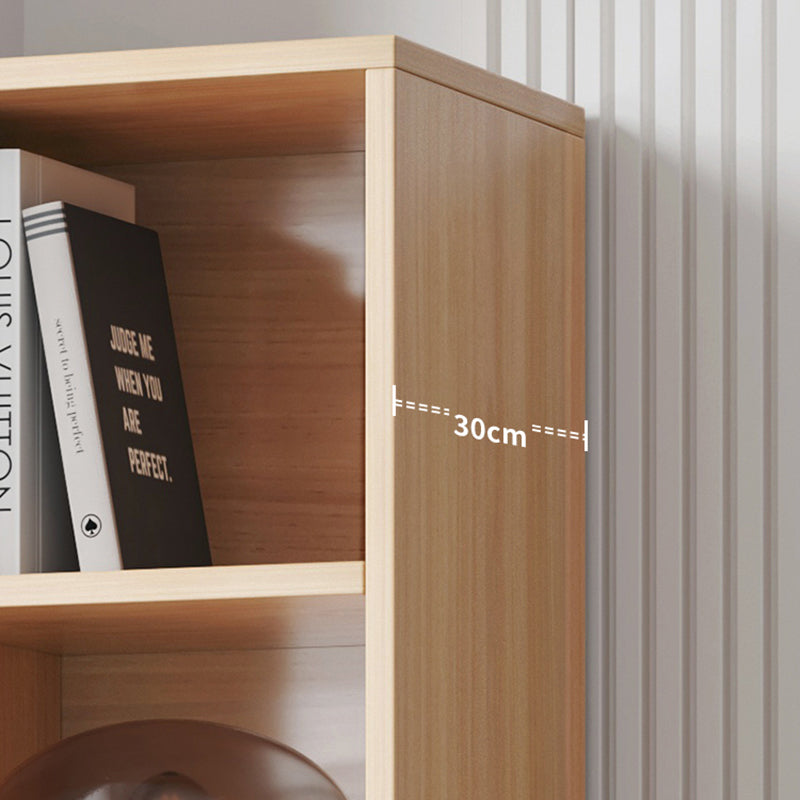 Modern Style Engineered Wood Bookcase Standard Closed Back Bookshelf