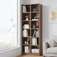 Modern Style Engineered Wood Bookcase Standard Closed Back Bookshelf