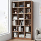Modern Style Engineered Wood Bookcase Standard Closed Back Bookshelf
