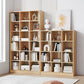 Modern Style Engineered Wood Bookcase Standard Closed Back Bookshelf