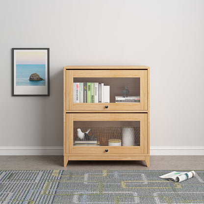 Scandinavian Closed Back Book Shelf Standard Wooden Bookcase