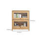 Scandinavian Closed Back Book Shelf Standard Wooden Bookcase