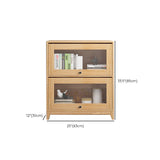 Scandinavian Closed Back Book Shelf Standard Wooden Bookcase