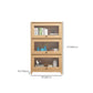 Scandinavian Closed Back Book Shelf Standard Wooden Bookcase