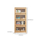 Scandinavian Closed Back Book Shelf Standard Wooden Bookcase