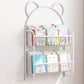 Metal Floating Bookshelf Closed Back Contemporary Bookcase with Shelves