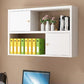 Wood Closed Back Bookshelf Floating Contemporary Bookcase with Shelves