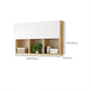 Wood Closed Back Bookshelf Floating Contemporary Bookcase with Shelves