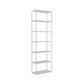 Scandinavian Open Back Standard Bookshelf Metal Shelves Included Bookcase 24"L x 10"W x 71"H White Clearhalo 'Bookcases' 'furn' 'furn_bookcases' 'Furniture' 'Office Furniture' 6860684