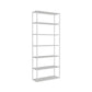 Scandinavian Open Back Standard Bookshelf Metal Shelves Included Bookcase 31"L x 10"W x 71"H White Clearhalo 'Bookcases' 'furn' 'furn_bookcases' 'Furniture' 'Office Furniture' 6860685