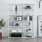 Scandinavian Open Back Standard Bookshelf Metal Shelves Included Bookcase Clearhalo 'Bookcases' 'furn' 'furn_bookcases' 'Furniture' 'Office Furniture' 6860687