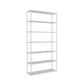 Scandinavian Open Back Standard Bookshelf Metal Shelves Included Bookcase 39"L x 10"W x 71"H White Clearhalo 'Bookcases' 'furn' 'furn_bookcases' 'Furniture' 'Office Furniture' 6860688