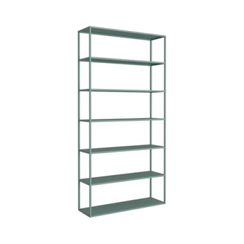 Scandinavian Open Back Standard Bookshelf Metal Shelves Included Bookcase 39"L x 10"W x 71"H Green Clearhalo 'Bookcases' 'furn' 'furn_bookcases' 'Furniture' 'Office Furniture' 6860690