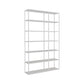 Scandinavian Open Back Standard Bookshelf Metal Shelves Included Bookcase 47"L x 10"W x 71"H White Clearhalo 'Bookcases' 'furn' 'furn_bookcases' 'Furniture' 'Office Furniture' 6860693