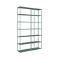 Scandinavian Open Back Standard Bookshelf Metal Shelves Included Bookcase 47"L x 10"W x 71"H Green Clearhalo 'Bookcases' 'furn' 'furn_bookcases' 'Furniture' 'Office Furniture' 6860695