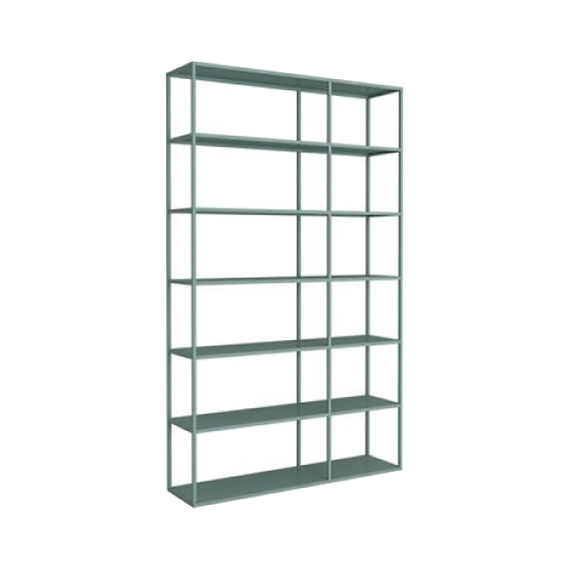Scandinavian Open Back Standard Bookshelf Metal Shelves Included Bookcase 47"L x 10"W x 71"H Green Clearhalo 'Bookcases' 'furn' 'furn_bookcases' 'Furniture' 'Office Furniture' 6860695
