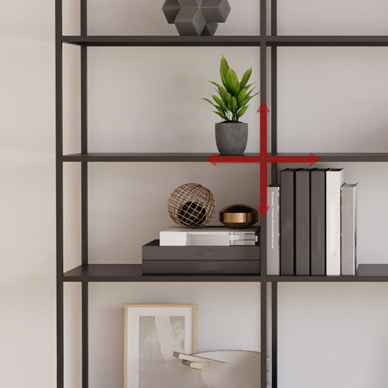 Scandinavian Open Back Standard Bookshelf Metal Shelves Included Bookcase Clearhalo 'Bookcases' 'furn' 'furn_bookcases' 'Furniture' 'Office Furniture' 6860696