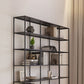 Scandinavian Open Back Standard Bookshelf Metal Shelves Included Bookcase Clearhalo 'Bookcases' 'furn' 'furn_bookcases' 'Furniture' 'Office Furniture' 6860698