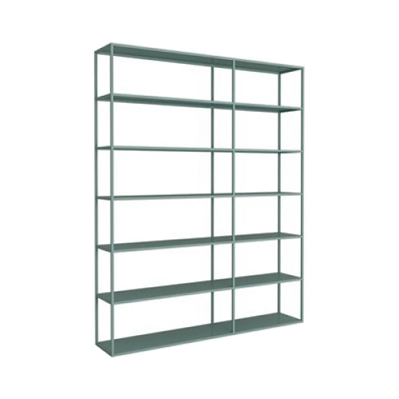 Scandinavian Open Back Standard Bookshelf Metal Shelves Included Bookcase 63"L x 9.8"W x 70.9"H Green Clearhalo 'Bookcases' 'furn' 'furn_bookcases' 'Furniture' 'Office Furniture' 6860702