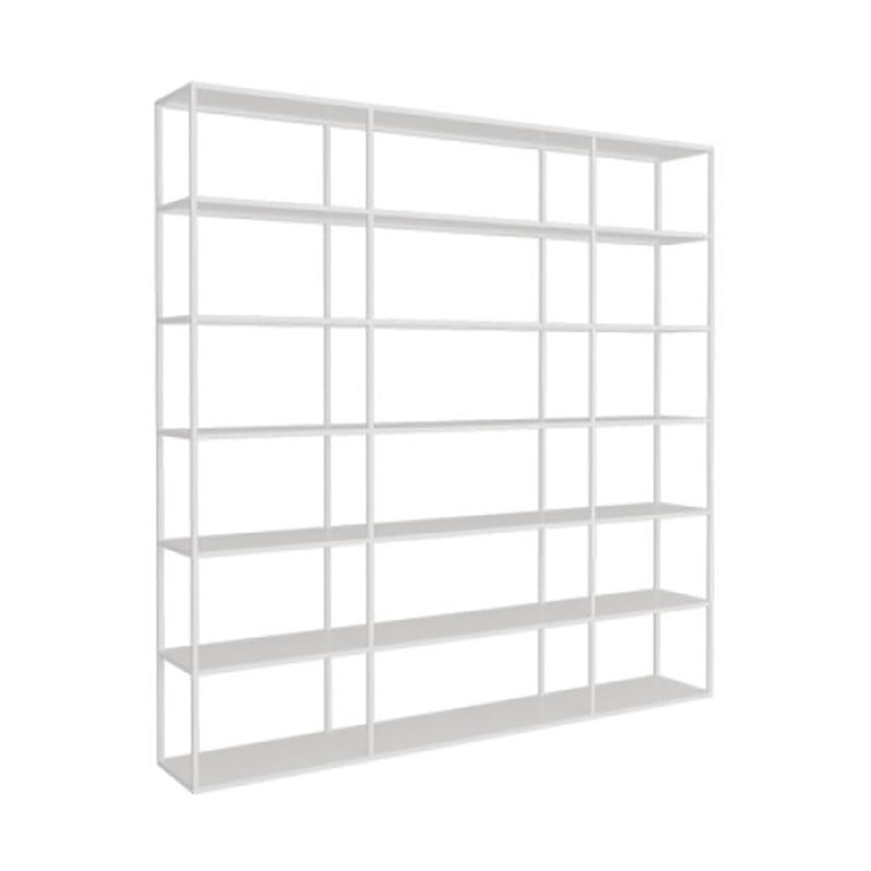 Scandinavian Open Back Standard Bookshelf Metal Shelves Included Bookcase White Clearhalo 'Bookcases' 'furn' 'furn_bookcases' 'Furniture' 'Office Furniture' 6860704
