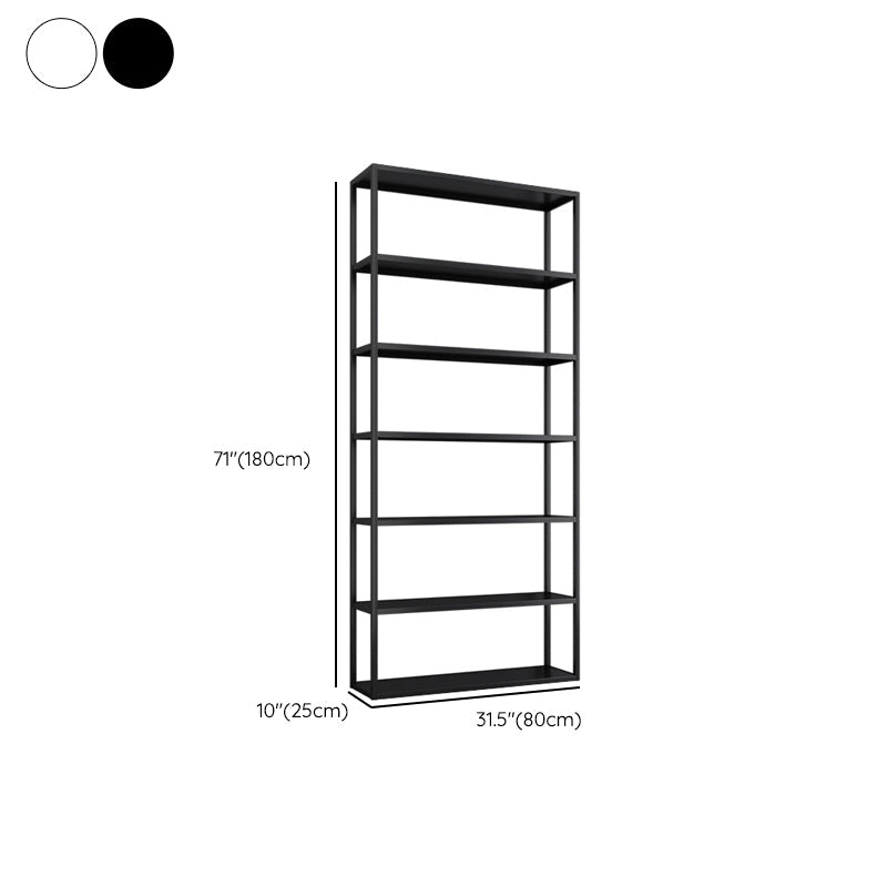 Scandinavian Open Back Standard Bookshelf Metal Shelves Included Bookcase Clearhalo 'Bookcases' 'furn' 'furn_bookcases' 'Furniture' 'Office Furniture' 6860706