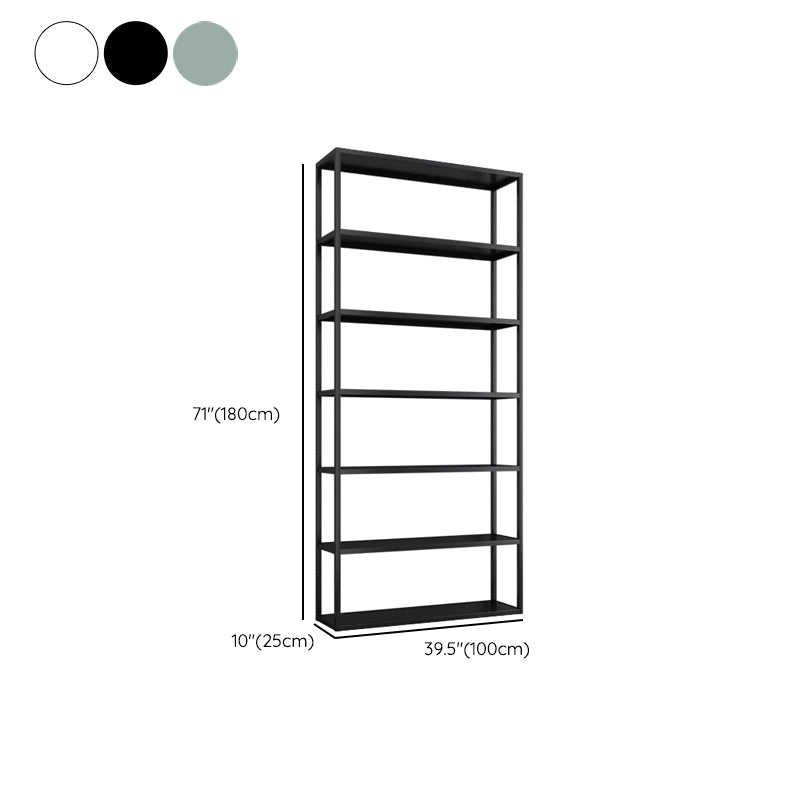 Scandinavian Open Back Standard Bookshelf Metal Shelves Included Bookcase Clearhalo 'Bookcases' 'furn' 'furn_bookcases' 'Furniture' 'Office Furniture' 6860707