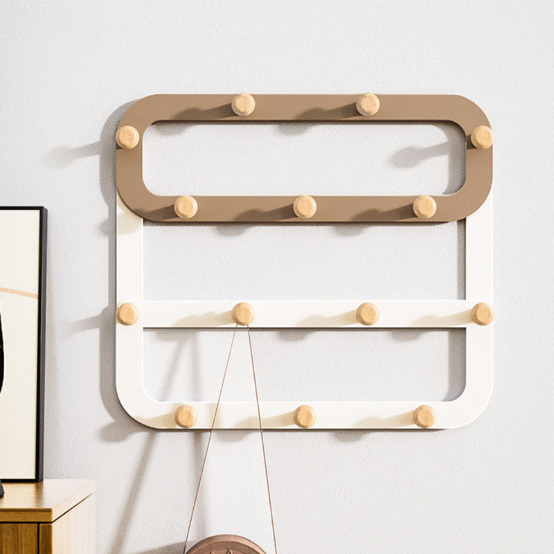 Metal Coat Hanger Contemporary Simple Home Wall Hanging Coat Rack Brown 1 Piece Clearhalo 'Entry & Mudroom Furniture' 'furn' 'furn_hall_tree_coat_racks' 'Furniture' 'Hall Trees & Coat Racks' 'hall_tree_coat_racks' 6860758