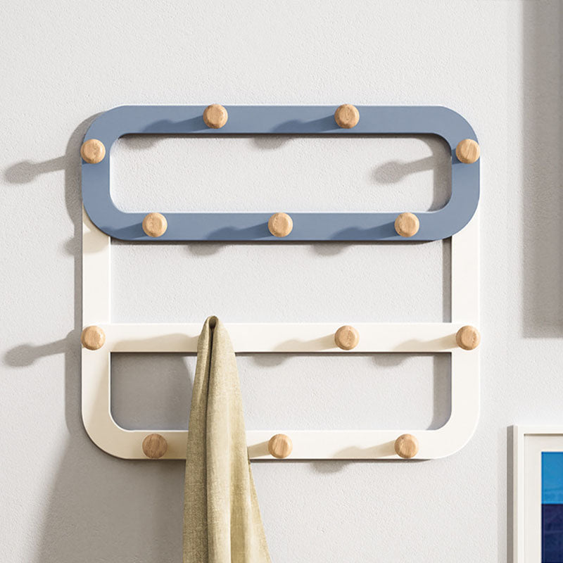 Metal Coat Hanger Contemporary Simple Home Wall Hanging Coat Rack Blue 1 Piece Clearhalo 'Entry & Mudroom Furniture' 'furn' 'furn_hall_tree_coat_racks' 'Furniture' 'Hall Trees & Coat Racks' 'hall_tree_coat_racks' 6860760