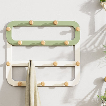 Metal Coat Hanger Contemporary Simple Home Wall Hanging Coat Rack Green 1 Piece Clearhalo 'Entry & Mudroom Furniture' 'furn' 'furn_hall_tree_coat_racks' 'Furniture' 'Hall Trees & Coat Racks' 'hall_tree_coat_racks' 6860762