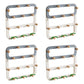 Metal Coat Hanger Contemporary Simple Home Wall Hanging Coat Rack Blue 4 Piece Set Clearhalo 'Entry & Mudroom Furniture' 'furn' 'furn_hall_tree_coat_racks' 'Furniture' 'Hall Trees & Coat Racks' 'hall_tree_coat_racks' 6860773