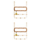 Metal Coat Hanger Contemporary Simple Home Wall Hanging Coat Rack White-Brown 2 Piece Set Clearhalo 'Entry & Mudroom Furniture' 'furn' 'furn_hall_tree_coat_racks' 'Furniture' 'Hall Trees & Coat Racks' 'hall_tree_coat_racks' 6860774