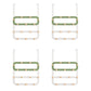 Metal Coat Hanger Contemporary Simple Home Wall Hanging Coat Rack White-Green 4 Piece Set Clearhalo 'Entry & Mudroom Furniture' 'furn' 'furn_hall_tree_coat_racks' 'Furniture' 'Hall Trees & Coat Racks' 'hall_tree_coat_racks' 6860777
