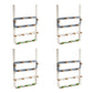 Metal Coat Hanger Contemporary Simple Home Wall Hanging Coat Rack Blue-White 4 Piece Set Clearhalo 'Entry & Mudroom Furniture' 'furn' 'furn_hall_tree_coat_racks' 'Furniture' 'Hall Trees & Coat Racks' 'hall_tree_coat_racks' 6860779