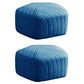 Solid Color Plush Foot Stool Modern Simple Pentagonal Upholstered Footstool Blue 2 Piece Set Clearhalo 'furn' 'furn_ottomans_poufs' 'Furniture' 'Living Room Furniture' 'Ottomans & Poufs' 'ottomans_poufs' 6860834