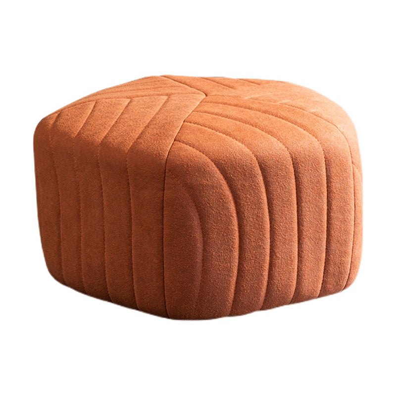 Solid Color Plush Foot Stool Modern Simple Pentagonal Upholstered Footstool Clearhalo 'furn' 'furn_ottomans_poufs' 'Furniture' 'Living Room Furniture' 'Ottomans & Poufs' 'ottomans_poufs' 6860840