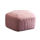 Solid Color Plush Foot Stool Modern Simple Pentagonal Upholstered Footstool Pink 1 Piece Clearhalo 'furn' 'furn_ottomans_poufs' 'Furniture' 'Living Room Furniture' 'Ottomans & Poufs' 'ottomans_poufs' 6860845