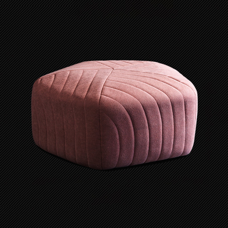 Solid Color Plush Foot Stool Modern Simple Pentagonal Upholstered Footstool Clearhalo 'furn' 'furn_ottomans_poufs' 'Furniture' 'Living Room Furniture' 'Ottomans & Poufs' 'ottomans_poufs' 6860851