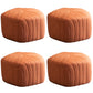 Solid Color Plush Foot Stool Modern Simple Pentagonal Upholstered Footstool Orange 4 Piece Set Clearhalo 'furn' 'furn_ottomans_poufs' 'Furniture' 'Living Room Furniture' 'Ottomans & Poufs' 'ottomans_poufs' 6860856