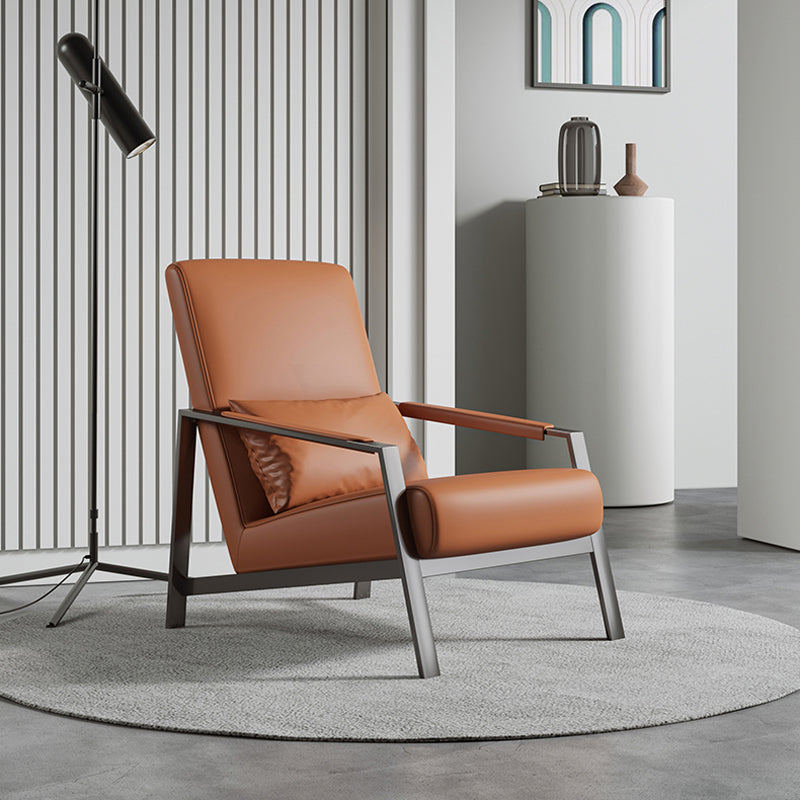 Bonded Leather Standard Recliner Solid Color Recliner Chair for Meeting Room Coffee Clearhalo 'Chairs & Seating' 'furn' 'furn_recliners' 'Furniture' 'Living Room Furniture' 'Recliners' 6860987